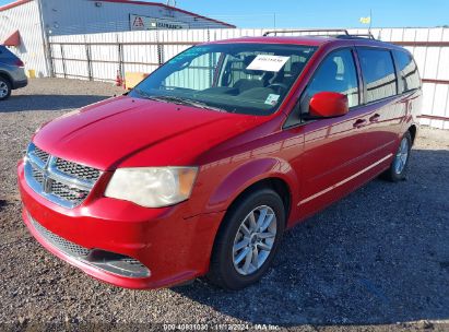 2014 DODGE GRAND CARAVAN SXT Red  Flexible Fuel 2C4RDGCG3ER388240 photo #3