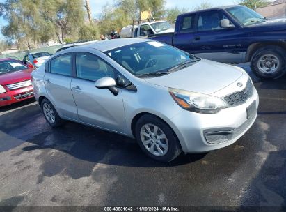 2013 KIA RIO LX Silver  Gasoline KNADM4A3XD6210675 photo #1