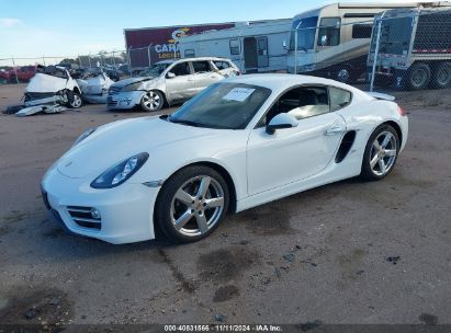 2014 PORSCHE CAYMAN White  Gasoline WP0AA2A87EK172054 photo #3