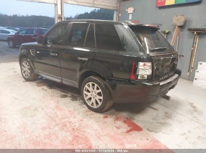 2009 LAND ROVER RANGE ROVER SPORT HSE Black  Gasoline SALSK25429A195853 photo #4