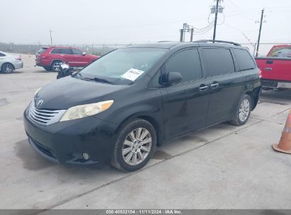 2012 TOYOTA SIENNA XLE/LIMITED Black  Gasoline 5TDYK3DC0CS247989 photo #3