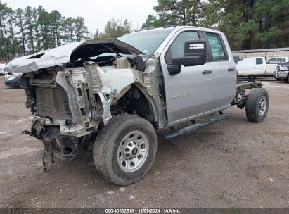 2021 CHEVROLET SILVERADO 3500HD Silver  Gasoline 1GB5YSE79MF237156 photo #3