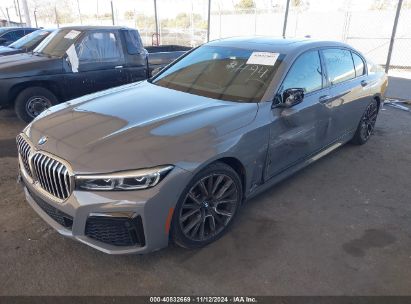 2022 BMW 740 I Gray  Gasoline WBA7T2C0XNCJ65683 photo #3