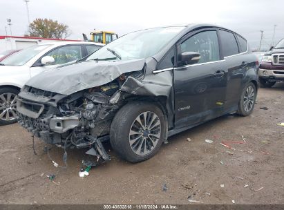 2018 FORD C-MAX HYBRID TITANIUM Gray  Hybrid 1FADP5DU4JL101586 photo #3