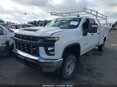 2022 CHEVROLET SILVERADO 2500HD 2WD DOUBLE CAB LONG BED WT/2WD DOUBLE CAB STANDARD BED WT White  Gasoline 1GB2WLE75NF276343 photo #3