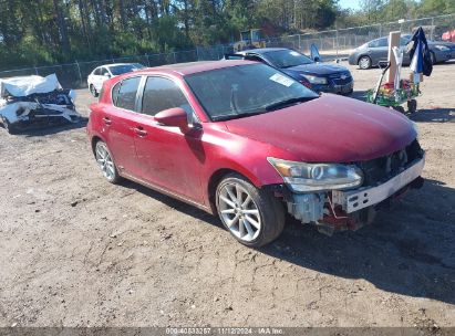 2011 LEXUS CT 200 Red  Hybrid JTHKD5BH6B2043552 photo #1