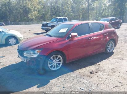 2011 LEXUS CT 200 Red  Hybrid JTHKD5BH6B2043552 photo #3