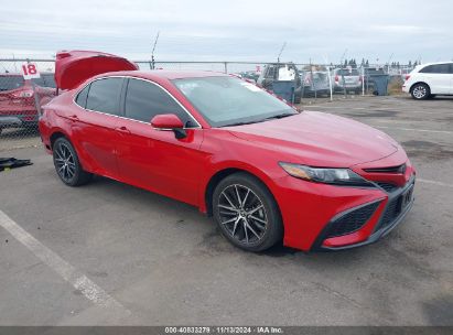 2022 TOYOTA CAMRY SE Red  Gasoline 4T1G11AK6NU014854 photo #1