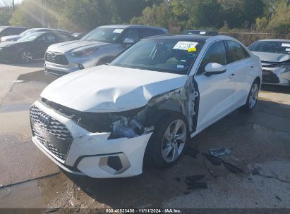 2023 AUDI A3 PREMIUM 40 TFSI FRONT-WHEEL DRIVE S TRONIC White  Gasoline WAUAUDGY5PA039471 photo #3