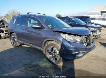 2015 HONDA CR-V TOURING Gray  Gasoline 5J6RM3H9XFL020791 photo #1