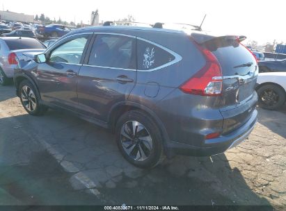 2015 HONDA CR-V TOURING Gray  Gasoline 5J6RM3H9XFL020791 photo #4