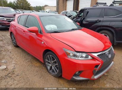 2015 LEXUS CT 200H Red  Hybrid JTHKD5BH8F2224531 photo #1