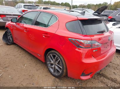 2015 LEXUS CT 200H Red  Hybrid JTHKD5BH8F2224531 photo #4