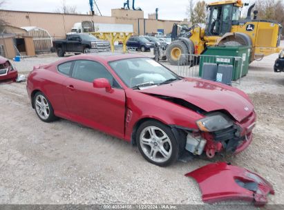 2005 HYUNDAI TIBURON GS Red  Gasoline KMHHM65D85U182662 photo #1