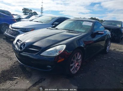 2005 MERCEDES-BENZ SLK 350 Black  Gasoline WDBWK56F45F066275 photo #3