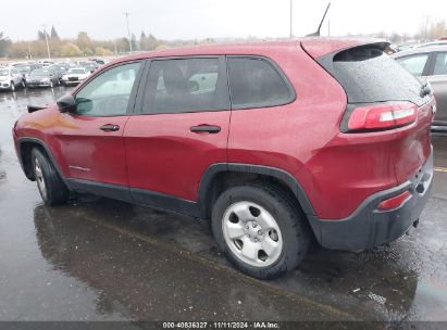 2016 JEEP CHEROKEE SPORT Burgundy  Gasoline 1C4PJLAB4GW264214 photo #4