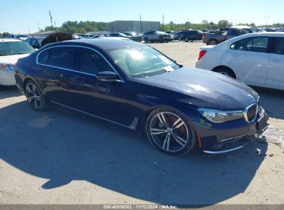 2016 BMW 740I Blue  Gasoline WBA7E2C5XGG548329 photo #1