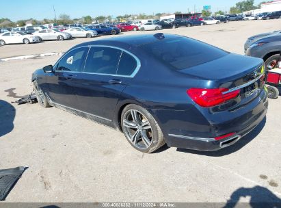 2016 BMW 740I Blue  Gasoline WBA7E2C5XGG548329 photo #4