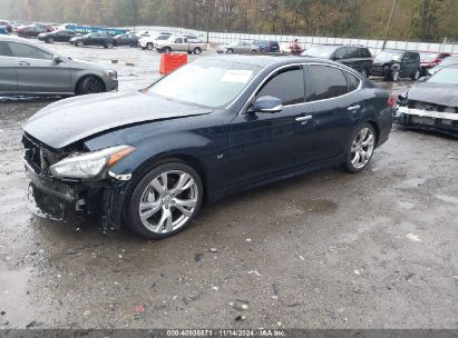 2017 INFINITI Q70 3.7 Blue  Gasoline JN1BY1APXHM741654 photo #3