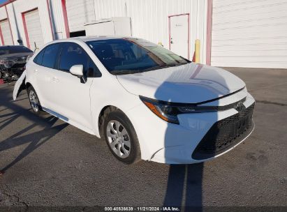 2022 TOYOTA COROLLA LE White  Gasoline 5YFEPMAE2NP285946 photo #1