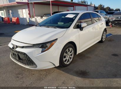 2022 TOYOTA COROLLA LE White  Gasoline 5YFEPMAE2NP285946 photo #3