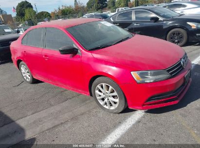 2015 VOLKSWAGEN JETTA 1.8T SE Red  Gasoline 3VWD17AJXFM333825 photo #1