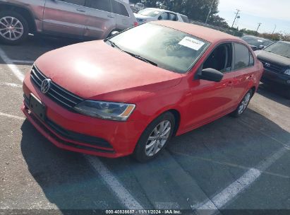 2015 VOLKSWAGEN JETTA 1.8T SE Red  Gasoline 3VWD17AJXFM333825 photo #3