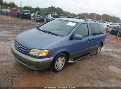 2001 TOYOTA SIENNA XLE Blue  Gasoline 4T3ZF13C21U339020 photo #3