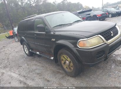 2002 MITSUBISHI MONTERO SPORT XLS Black  Gasoline JA4LS31R62P001566 photo #1