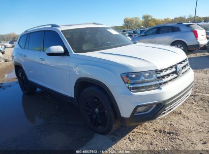 2019 VOLKSWAGEN ATLAS 3.6L V6 SEL White  Gasoline 1V2MR2CA4KC566413 photo #1