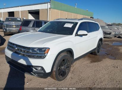 2019 VOLKSWAGEN ATLAS 3.6L V6 SEL White  Gasoline 1V2MR2CA4KC566413 photo #3