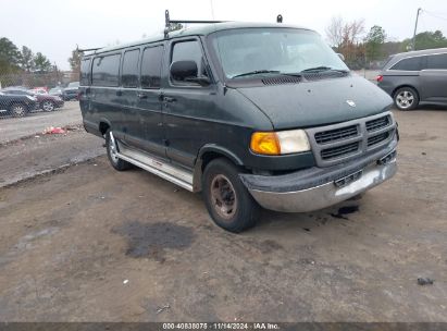 2001 DODGE RAM WAGON 3500 Green  Gasoline 2B5WB35Z91K501149 photo #1