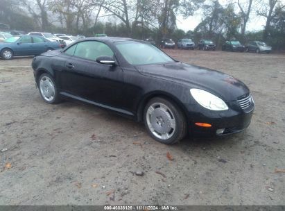 2003 LEXUS SC 430 Black  Gasoline JTHFN48Y630047971 photo #1