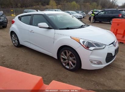 2017 HYUNDAI VELOSTER Black  Gasoline KMHTC6AD9HU309233 photo #1