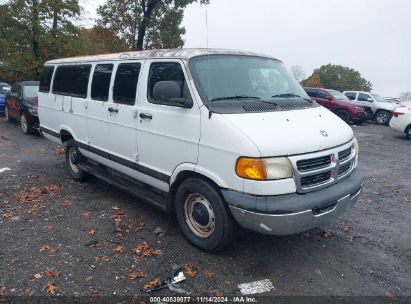 2002 DODGE RAM WAGON 3500 White  Gasoline 2B5WB35Z92K130057 photo #1