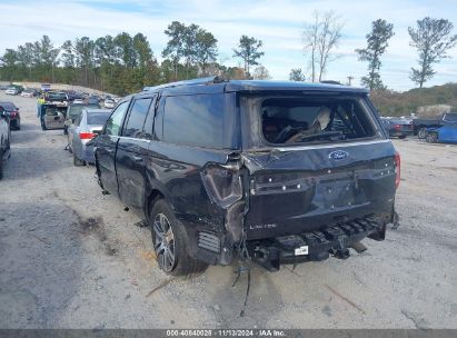 2023 FORD EXPEDITION LIMITED MAX Black  Gasoline 1FMJK1K82PEA12134 photo #4