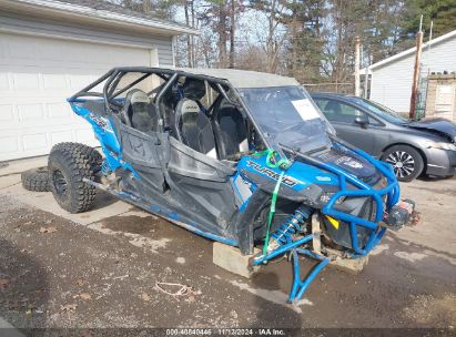 2018 POLARIS RZR XP 4 TURBO EPS Blue  Gasoline 3NSVFE927JF410012 photo #1