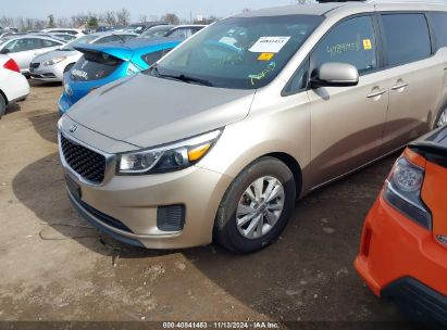 2016 KIA SEDONA LX Tan  Gasoline KNDMB5C1XG6175859 photo #3