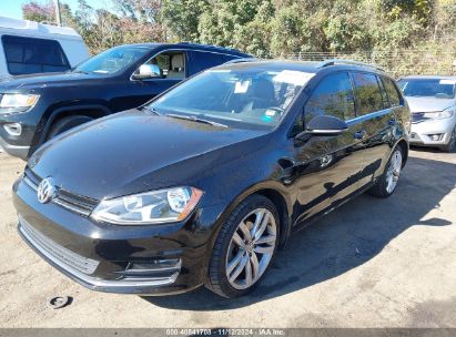 2015 VOLKSWAGEN GOLF SPORTWAGEN TSI SEL 4-DOOR Black  Gasoline 3VWC17AU0FM505527 photo #3