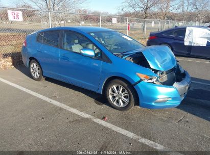 2010 HONDA INSIGHT EX Blue  Hybrid JHMZE2H75AS027835 photo #1