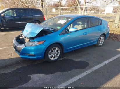 2010 HONDA INSIGHT EX Blue  Hybrid JHMZE2H75AS027835 photo #3