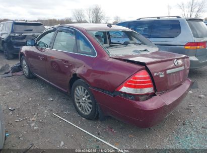 2007 MERCURY MONTEGO PREMIER Burgundy  Gasoline 1MEHM42177G609767 photo #4