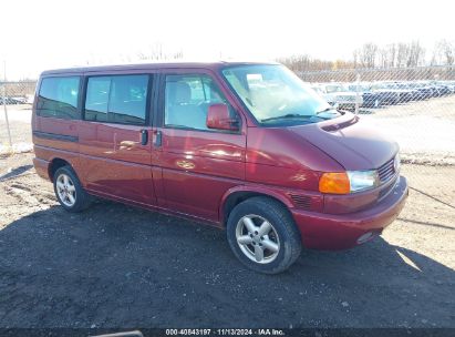 2002 VOLKSWAGEN EUROVAN MV Red  Gasoline WV2MB47032H027367 photo #1