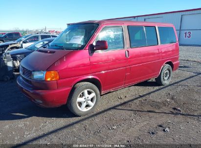 2002 VOLKSWAGEN EUROVAN MV Red  Gasoline WV2MB47032H027367 photo #3