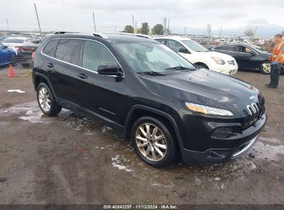 2014 JEEP CHEROKEE LIMITED Black  Gasoline 1C4PJLDB7EW159630 photo #1