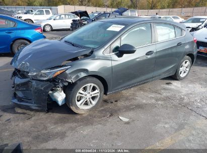 2018 CHEVROLET CRUZE LT AUTO Gray  Gasoline 3G1BE6SM7JS596322 photo #3