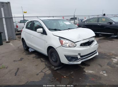 2018 MITSUBISHI MIRAGE ES White  Gasoline ML32A3HJ8JH010270 photo #1