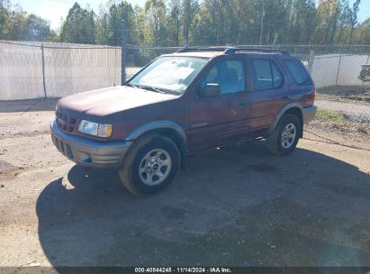 2002 ISUZU RODEO LS 3.2L V6/LSE 3.2L V6/S 3.2L V6 Maroon  Gasoline 4S2CK58W524322503 photo #3