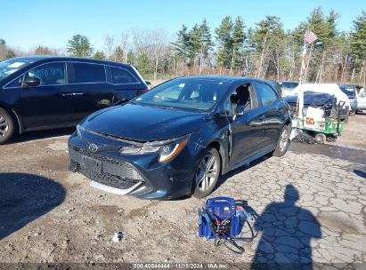 2019 TOYOTA COROLLA SE Blue  Gasoline JTNK4RBE3K3050446 photo #3