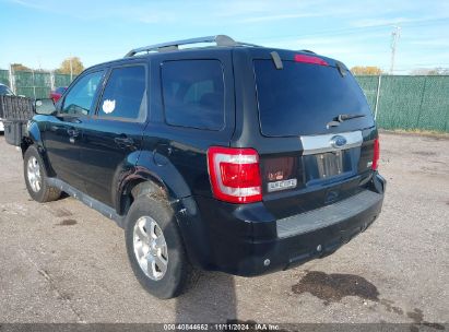 2012 FORD ESCAPE LIMITED Black  Flexible Fuel 1FMCU0EGXCKC41284 photo #4